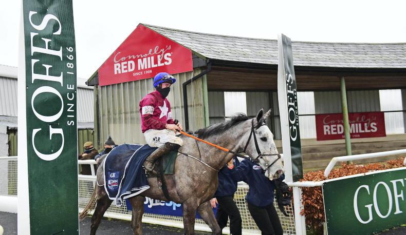 Coka Beach and Jack Kennedy after winning the Goffs Thyestes Chase last year
